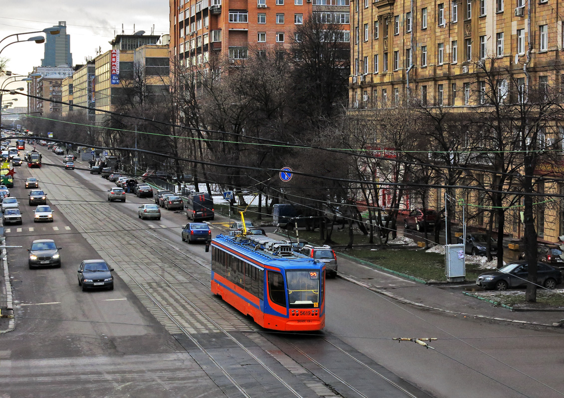 Moscow, 71-623-02 № 5619; Moscow — Tram lines: Eastern Administrative District; Moscow — Views from a height