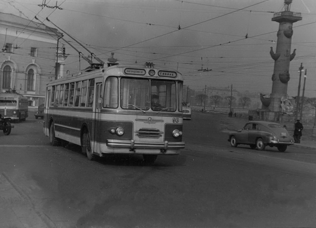 Saint-Pétersbourg, TBU-1 N°. 03; Saint-Pétersbourg — Historical trolleybus photos