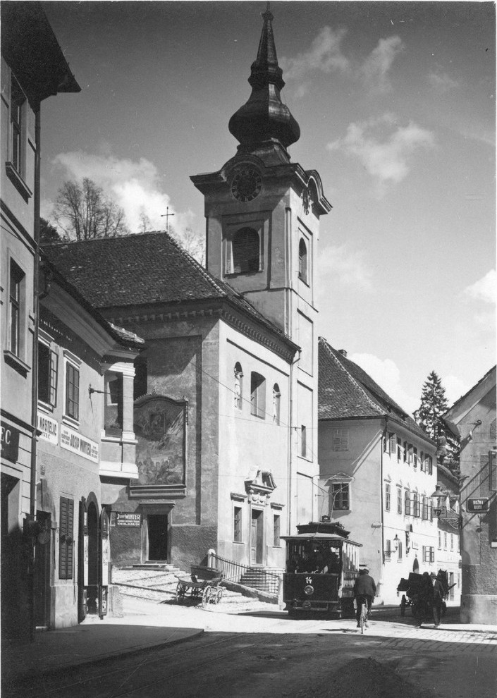 Любляна, Двухосный моторный Graz № 14; Любляна — Старые фотографии