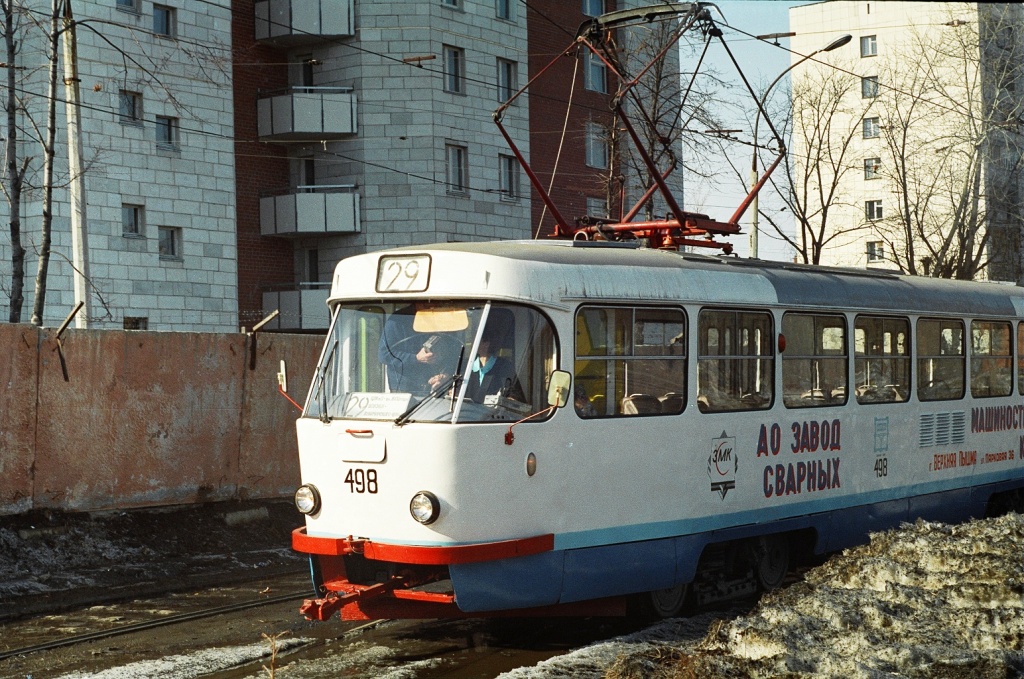 Jekaterinburga, Tatra T3SU (2-door) № 498