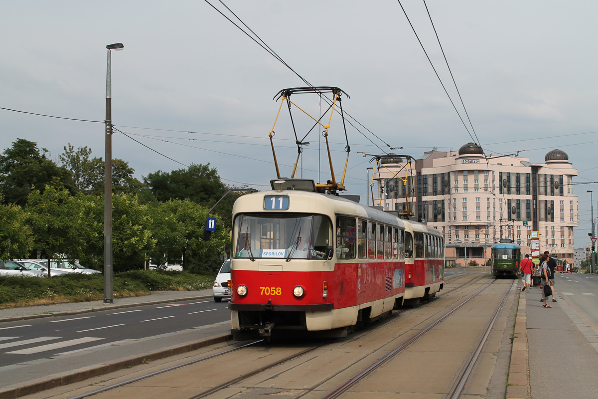 Прага, Tatra T3SUCS № 7058