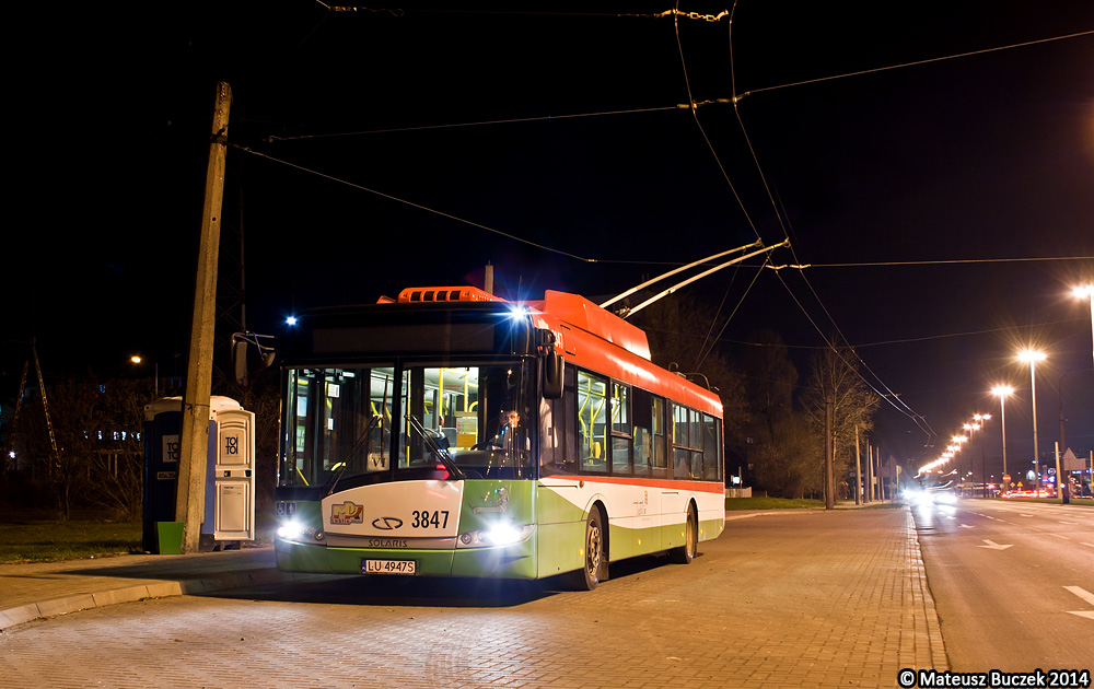 Lublin, Solaris Trollino III 12 Škoda Nr 3847