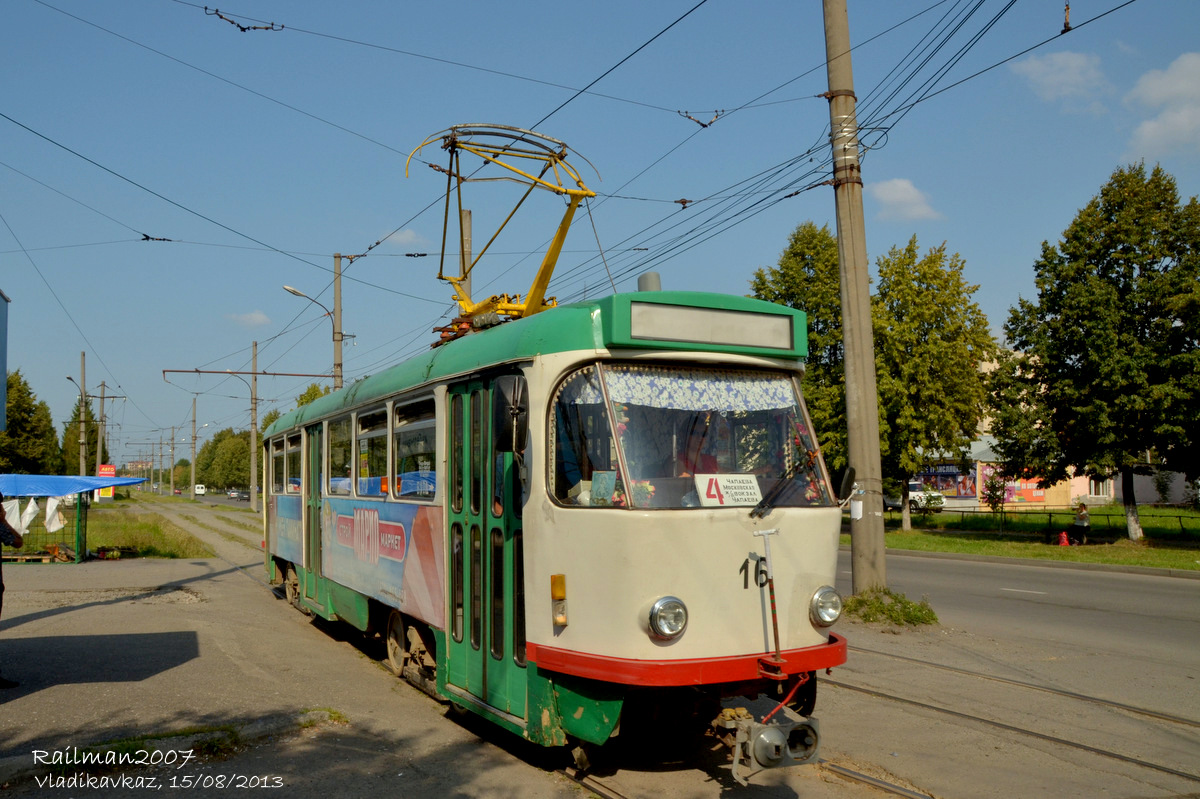 Vlagyikavkaz, Tatra T4DM — 16