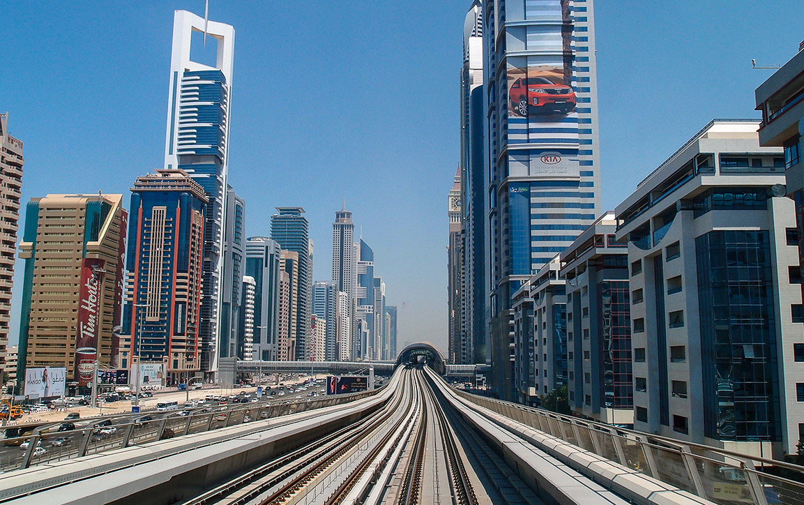 Dubai — Metro — Red Line; Dubai — Metro — Tracks and infrastructure