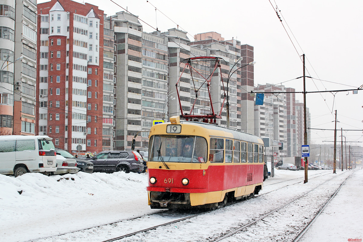 Yekaterinburg, Tatra T3SU # 691