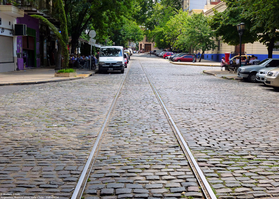 Буэнос-Айрес — Остатки инфраструктуры старого трамвая