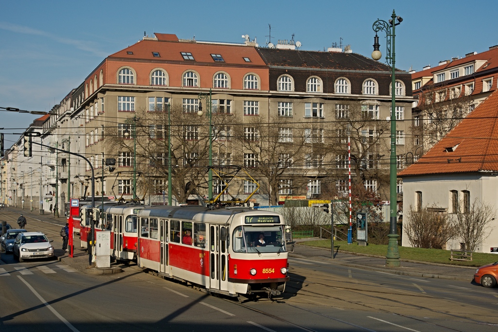 Prag, Tatra T3R.P Nr. 8554