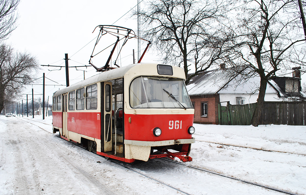 Донецк, Tatra T3SU № 961; Донецк — Трамвайная линия к станции Мушкетово