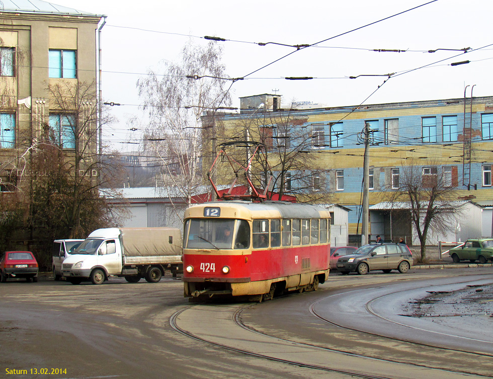 Харьков, Tatra T3SU № 424