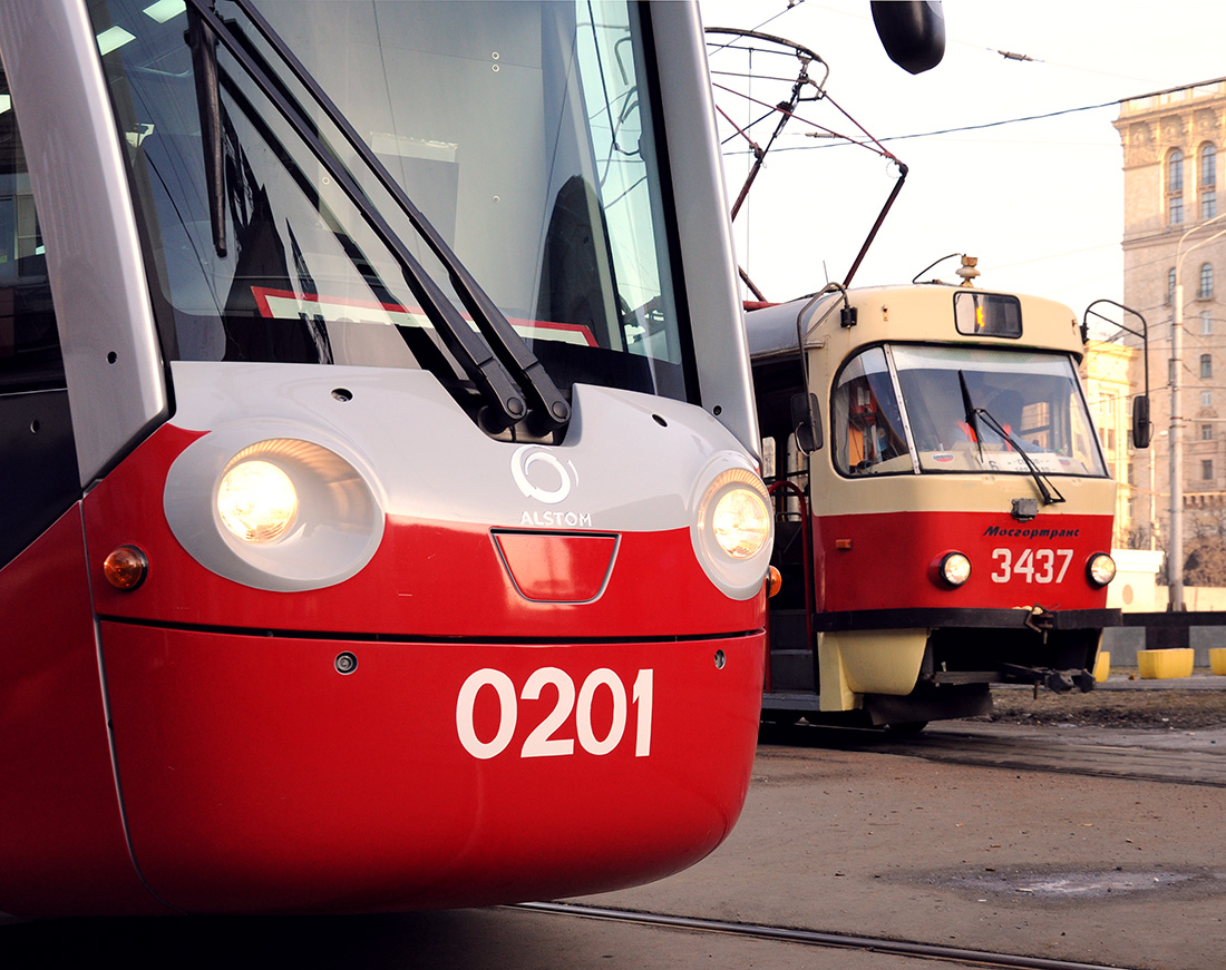 Moskau, 71-801 (Alstom Citadis 301 CIS) Nr. 0201; Moskau — Miscellaneous photos