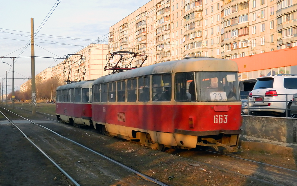 Харьков, Tatra T3SU № 663