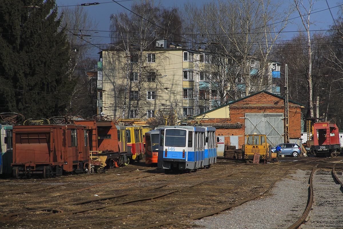 Коломна, ТК-28А № 212; Коломна, 71-608КМ № 146; Коломна, ТК-28Б № 206