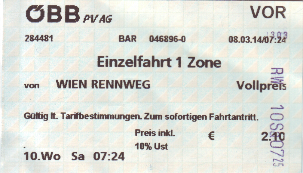 Vídeň — Tickets