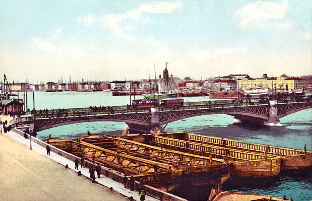 Sankt-Peterburg — Historic Photos of Tramway Infrastructure; Sankt-Peterburg — Historical photos of horse tramway