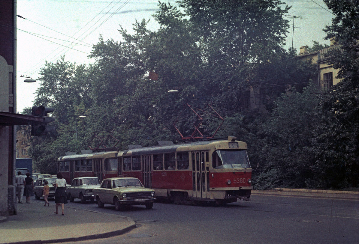 Москва, Tatra T3SU № 5380; Москва — Исторические фотографии — Трамвай и Троллейбус (1946-1991)