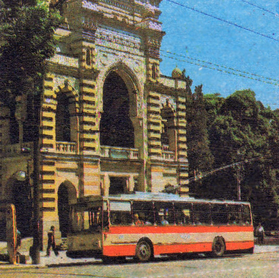 Thbilisi — Old photos and postcards — trolleybus