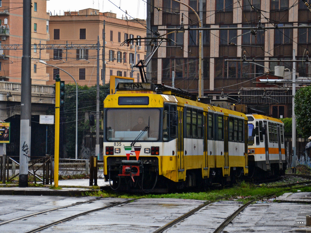 Rom, Firema T66 series 830 Nr. 835; Rom — Railways “Termini Laziali-Centocelle”(Roma-Giardinetti)
