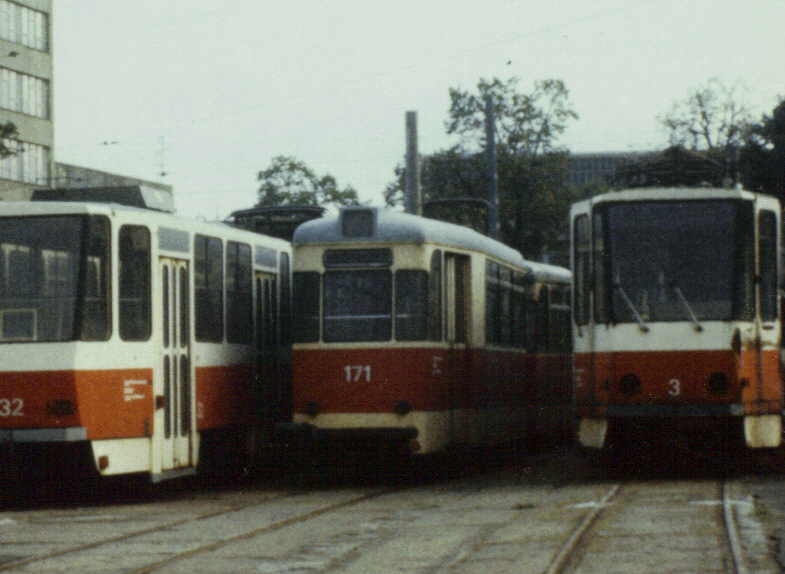 Котбус, Gotha B57 № 171; Котбус, Tatra KT4D № 3; Котбус — Старые фотографии