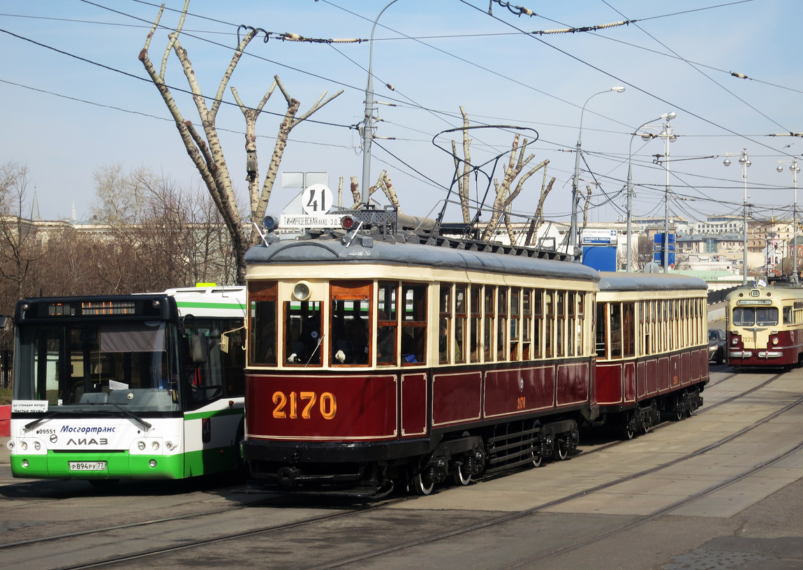 Moskva, KM № 2170; Moskva — Parade to115 years of Moscow tramway on April 12, 2014