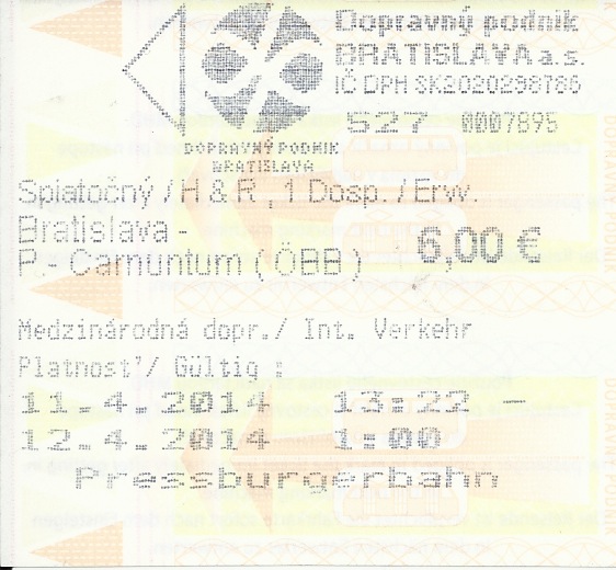 布拉迪斯拉发 — Tickets