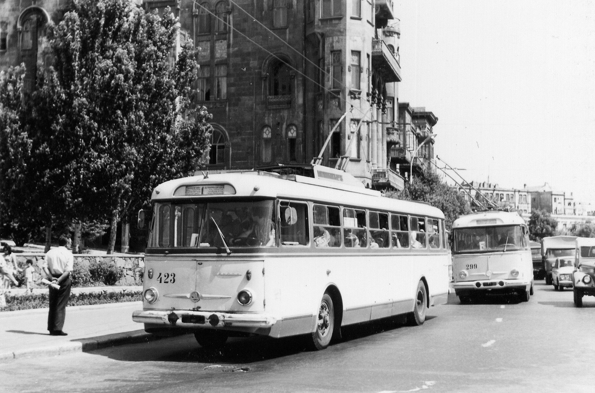 Баку, Škoda 9Tr № 423; Баку — Старые фотографии (троллейбус)
