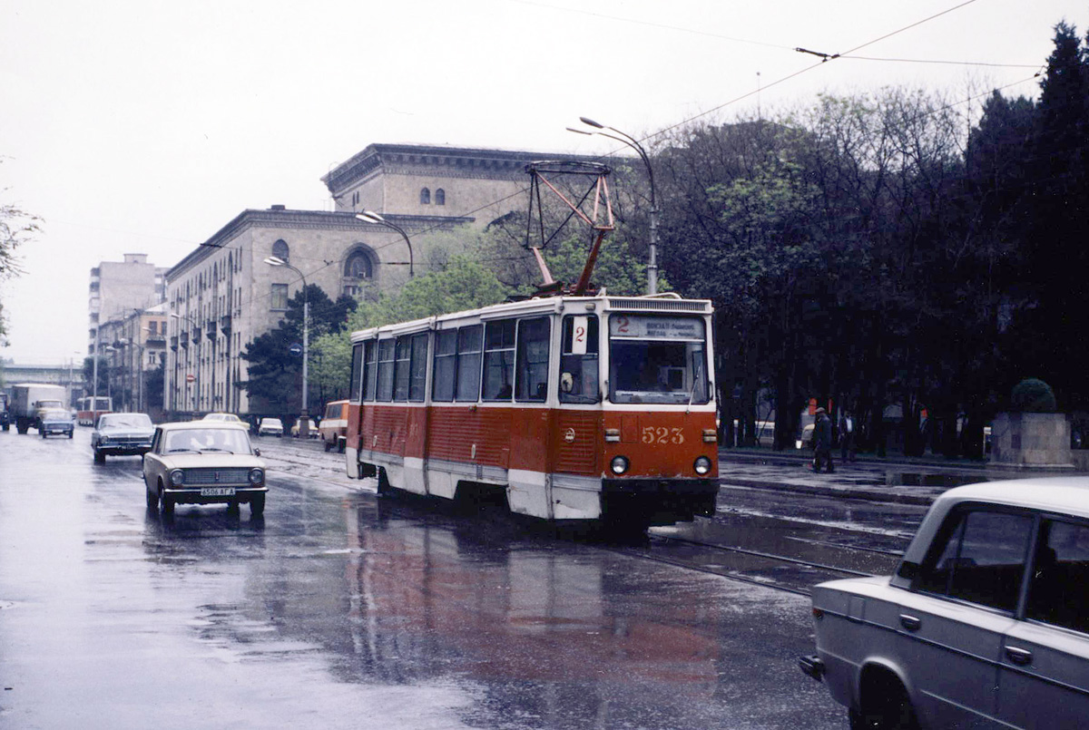 Баку, 71-605 (КТМ-5М3) № 523; Баку — Старые фотографии (трамвай)