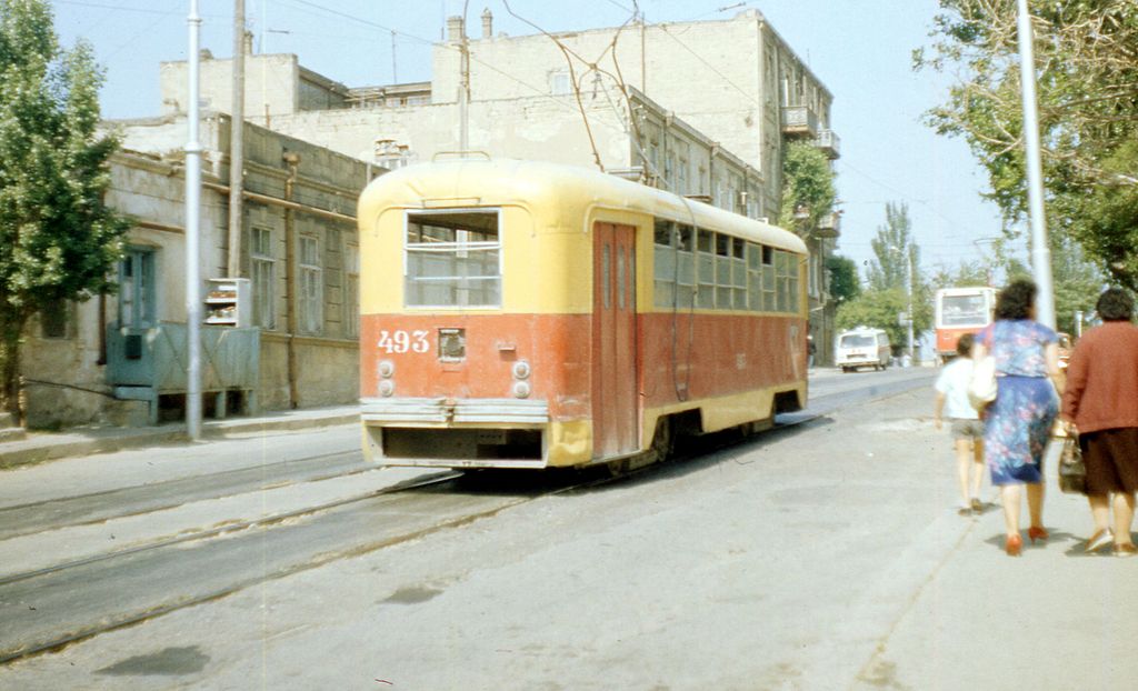 Баку, РВЗ-6М2 № 493; Баку — Старые фотографии (трамвай)