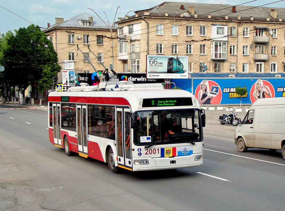Бельцы, БКМ 321 № 2001; Бельцы — Новые троллейбусы БКМ-321 2014 год
