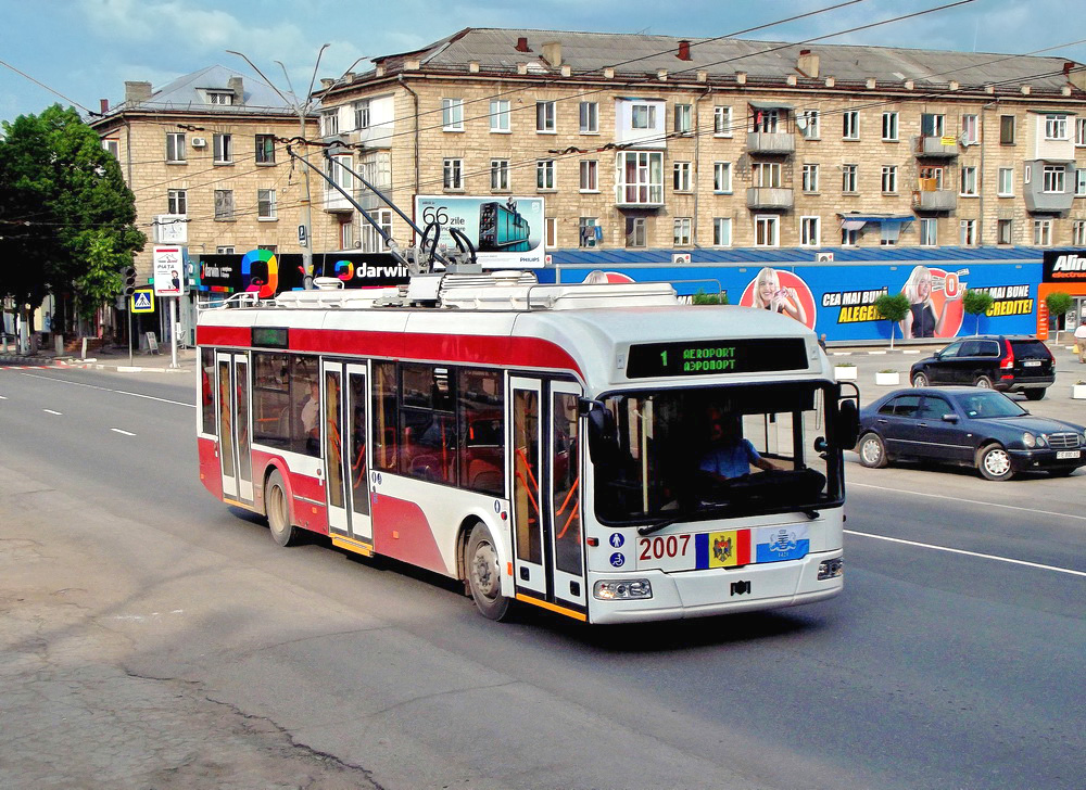Бельцы, БКМ 321 № 2007; Бельцы — Новые троллейбусы БКМ-321 2014 год