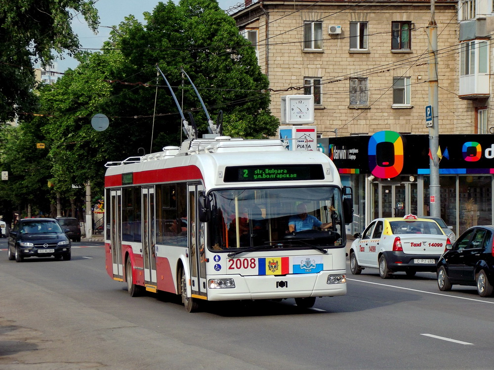 Бельцы, БКМ 321 № 2008; Бельцы — Новые троллейбусы БКМ-321 2014 год