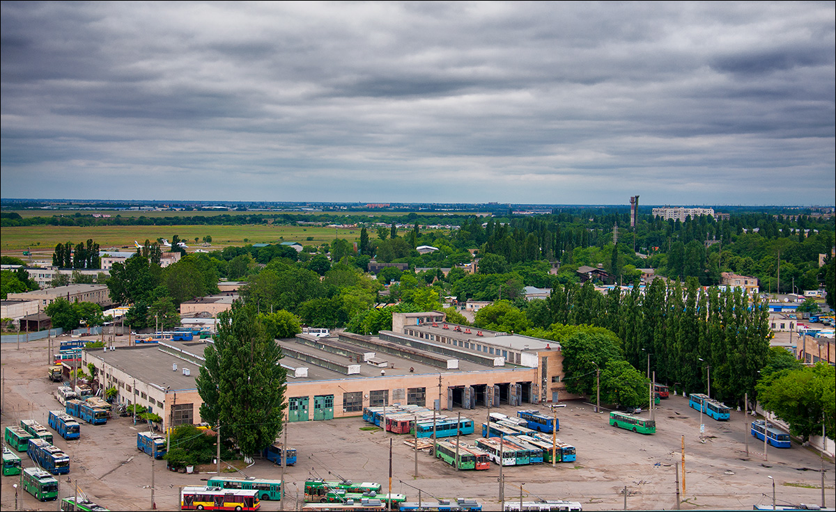 Одесса — Троллейбусное депо № 2; Одесса — Электротранспорт Одессы с высоты