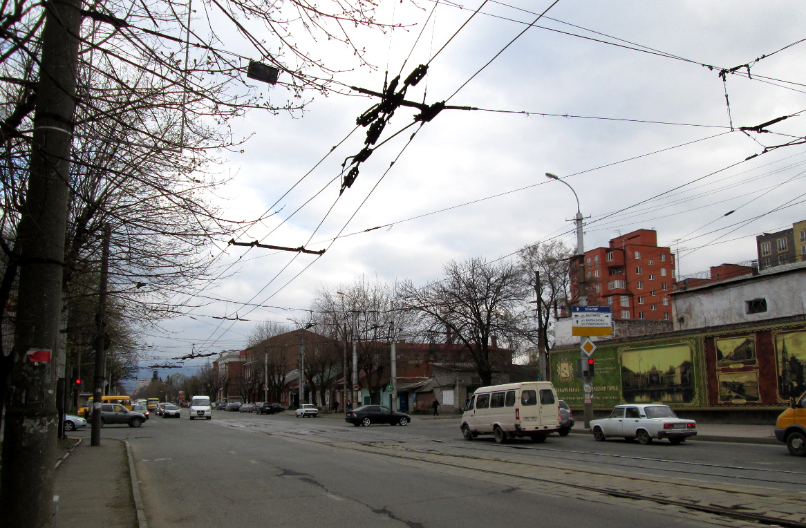 Владикавказ — Закрытые троллейбусные линии; Владикавказ — Контактная сеть — троллейбус