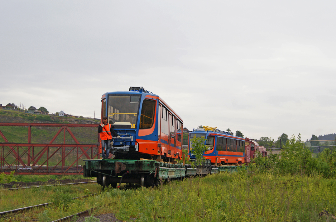 Naberezhnye Chelny, 71-623-02 — 0143; Ust-Katav — Tram cars for Tatarstan