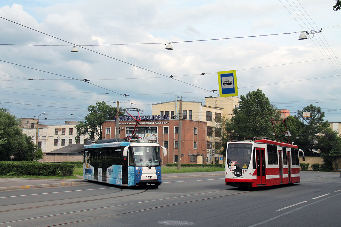 Санкт-Петербург, 71-153 (ЛМ-2008) № 1431; Санкт-Петербург, 71-134А (ЛМ-99АВН) № 1349