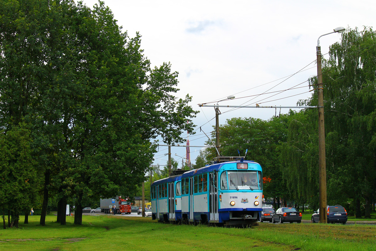 Riga, Tatra T3A N°. 51896; Riga, Tatra T3A N°. 51906