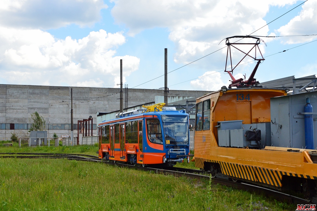 Naberezhnye Chelny, 71-605 (KTM-5M3) — 134; Naberezhnye Chelny, 71-623-02 — 0143; Naberezhnye Chelny — New trams