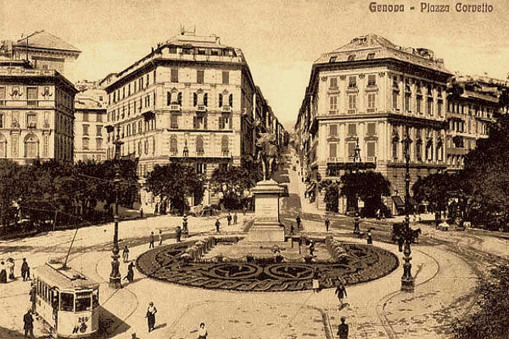 Генуя — Трамвай и троллейбус — Старые фотографии