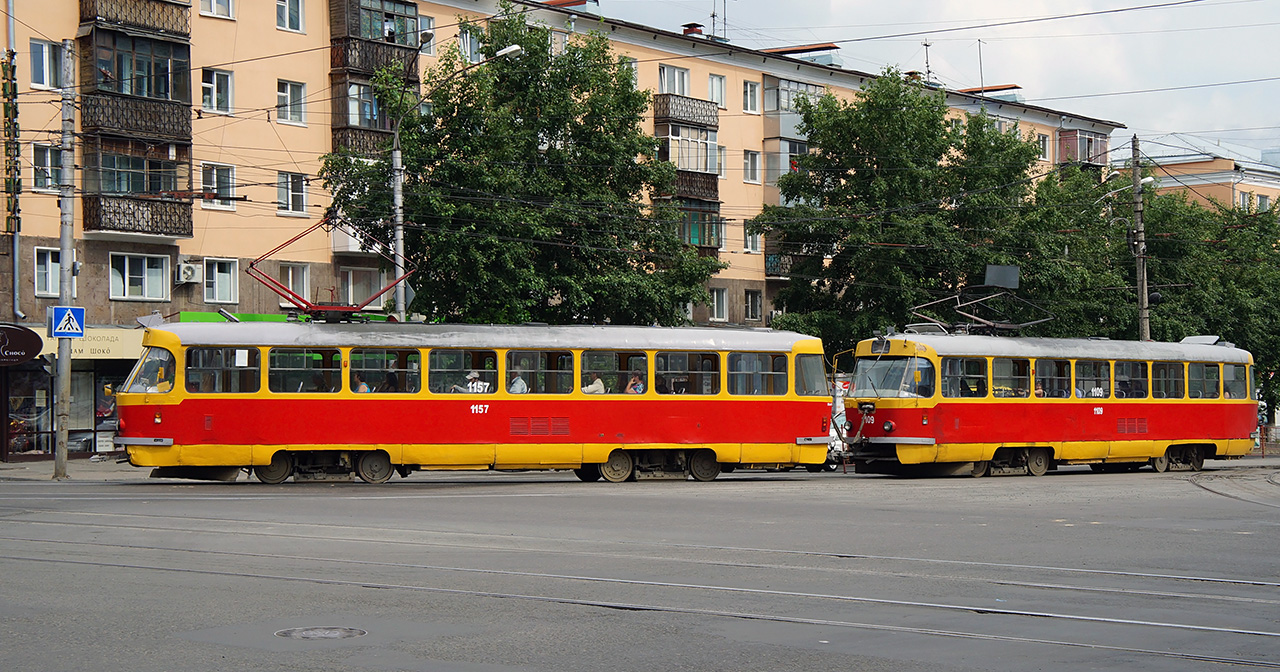 Barnaul, Tatra T3SU č. 1157; Barnaul, Tatra T3SU č. 1109