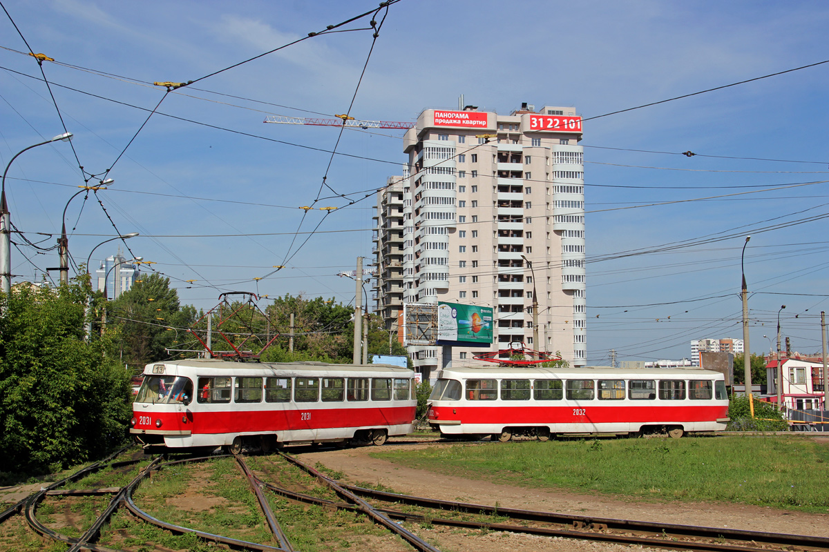 Самара, Tatra T3SU (двухдверная) № 2031; Самара, Tatra T3SU (двухдверная) № 2032