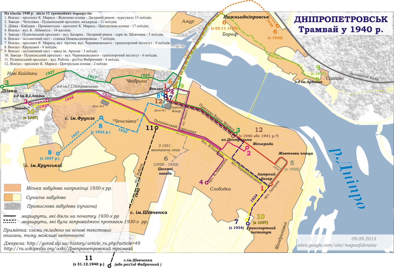 Dnipro — Maps