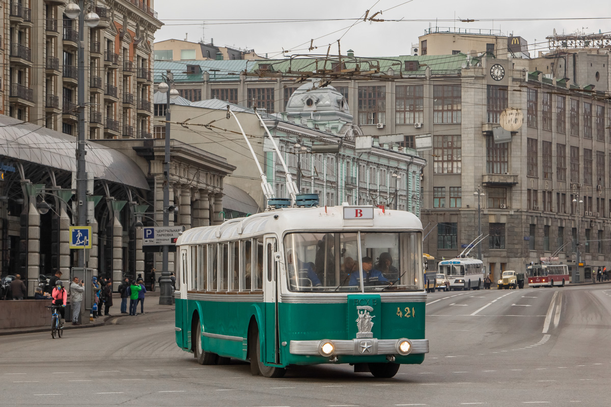 Москва, СВАРЗ ТБЭС № 421; Москва — Парад к 81-летию троллейбуса 15 ноября 2014