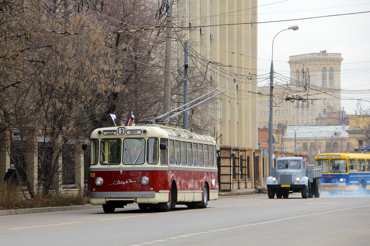 Moskva, SVARZ MTBES č. 701; Moskva — Parade to 81 years of Moscow trolleybus on November 15, 2014