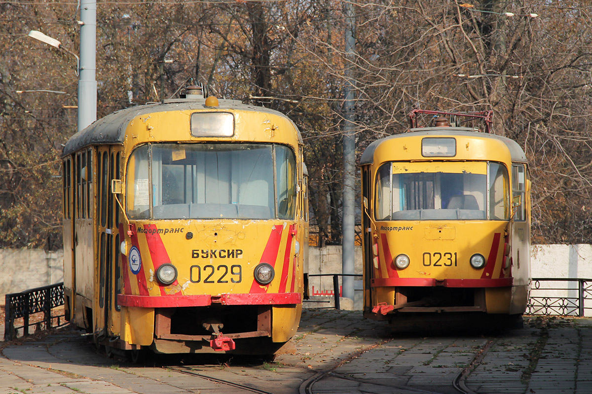 Москва, Tatra T3SU № 0229; Москва, Tatra T3SU № 0231