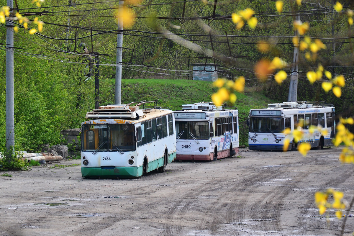 Penza, VZTM-5284 № 2486; Penza, Trolza-5264.01 “Stolitsa” № 2480; Penza, Trolza-5264.01 “Stolitsa” № 1429