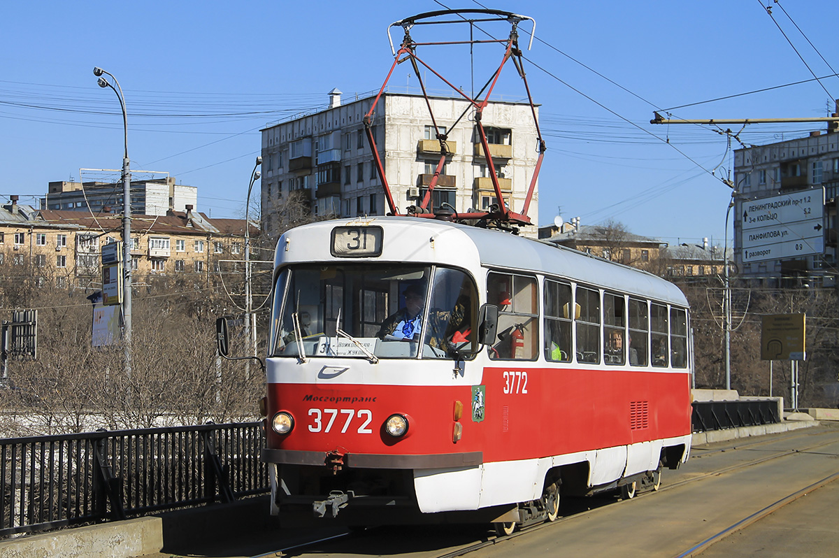 Moskva, Tatra T3SU № 3772