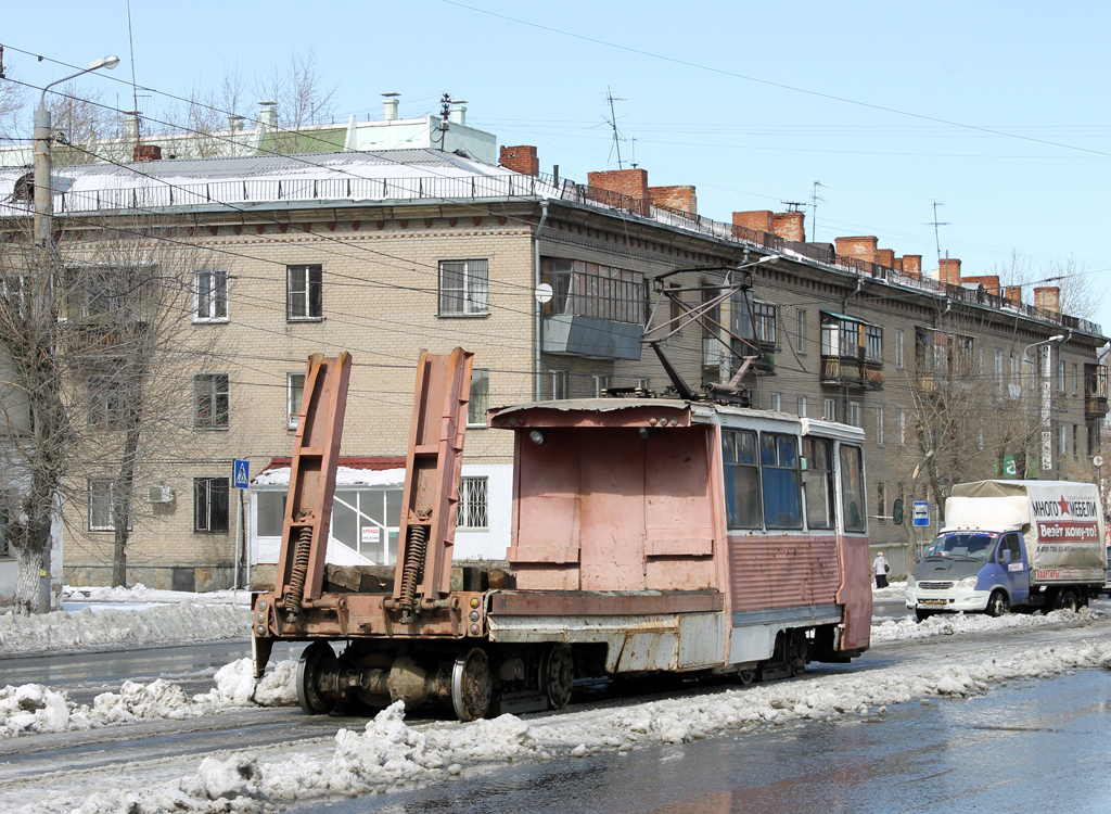 Челябинск, 71-605 (КТМ-5М3) № 417; Челябинск — Снегопад 25 апреля 2014 года и устранение его последствий