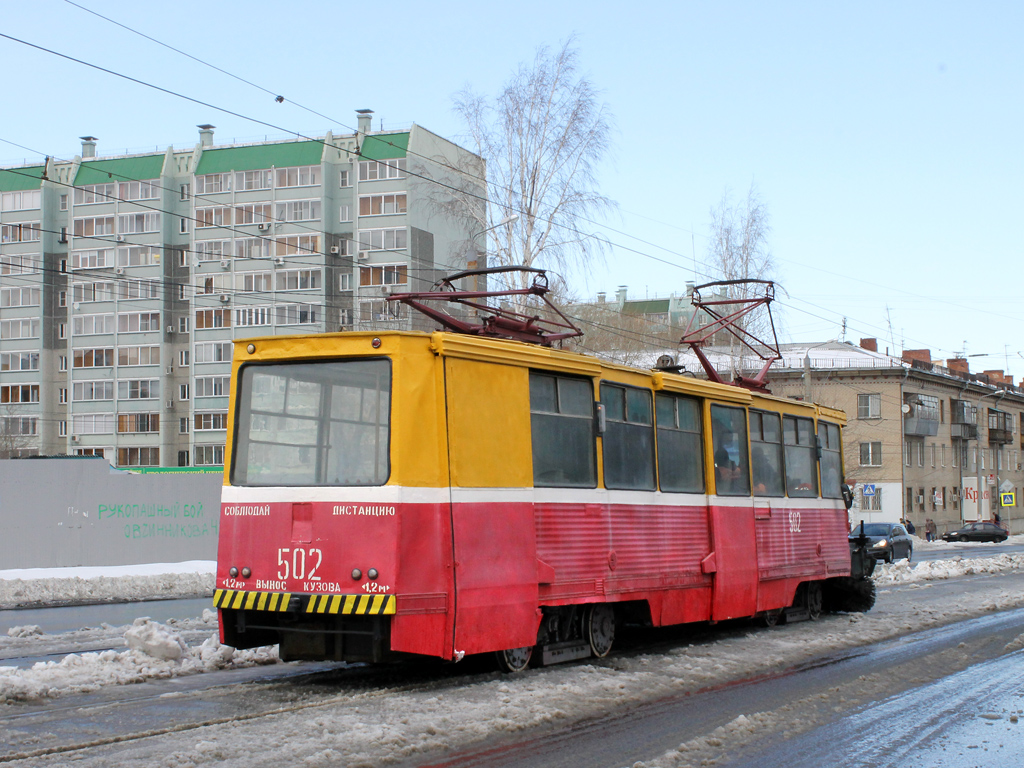 Челябинск, 71-605 (КТМ-5М3) № 502; Челябинск — Снегопад 25 апреля 2014 года и устранение его последствий