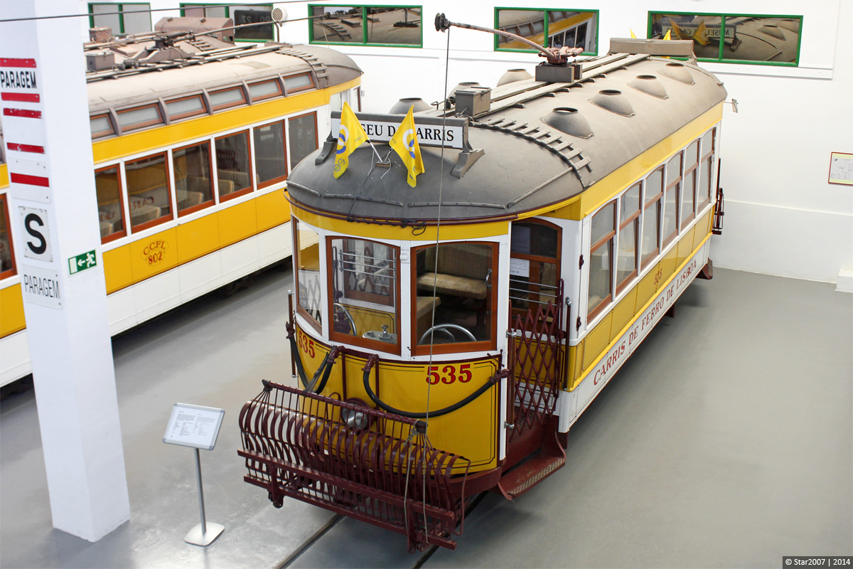 Лиссабон, Carris 2-axle motorcar (Standard) № 535; Лиссабон — Трамвай — Museu da Carris