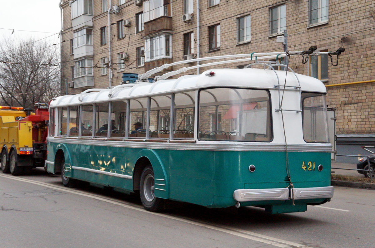 Moskva, SVARZ TBES č. 421; Moskva — Parade to 81 years of Moscow trolleybus on November 15, 2014