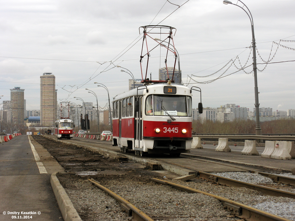 Moscova, MTTCh nr. 3445; Moscova — Construction and repairs; Moscova — Trам lines: North-Western Administrative District